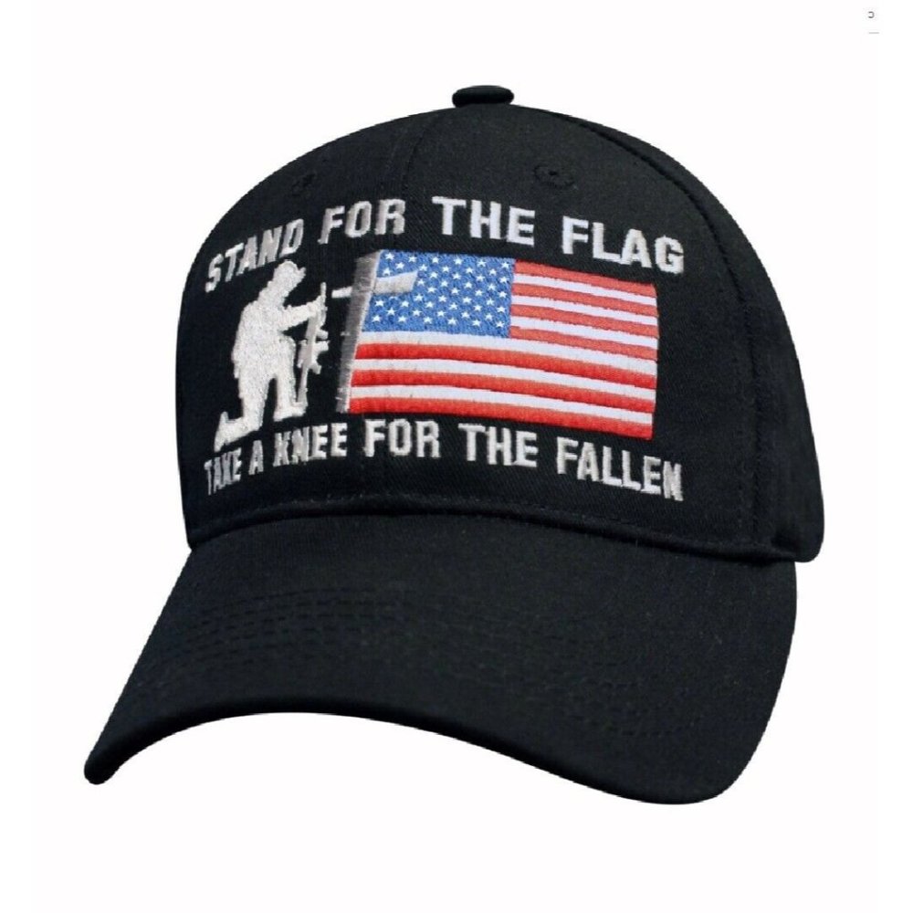 Stand For The Flag Take A Knee For The Fallen Cap Hat - NEW FAST SHIPPING